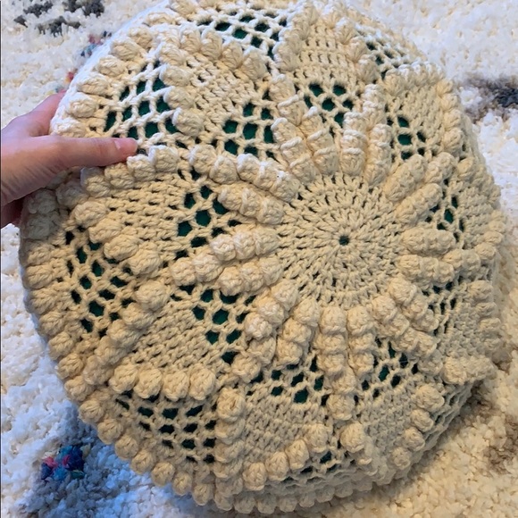 Vintage Other - Bohemian boho vintage macrame pillow